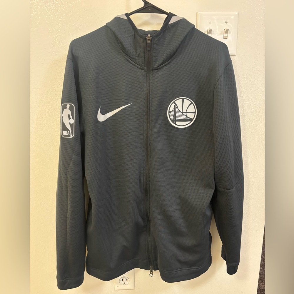 GSW Nike NBA Full zip hoodie Size M